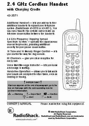 Radio Shack Cordless Telephone 43-3571-page_pdf